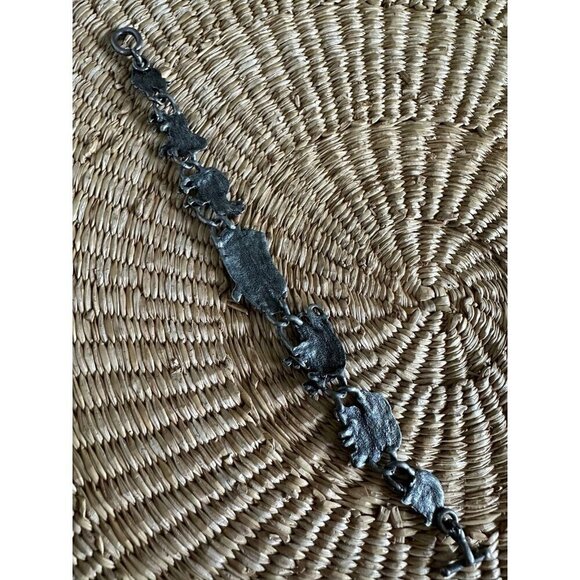 Pewter Noah’s Ark Sterling Silver bracelet - Picture 6 of 7